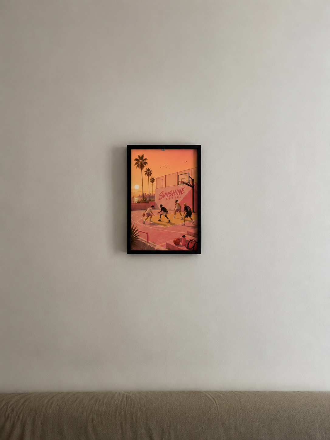 Affiche Basket – Sunshine Basketball | Poster Vintage