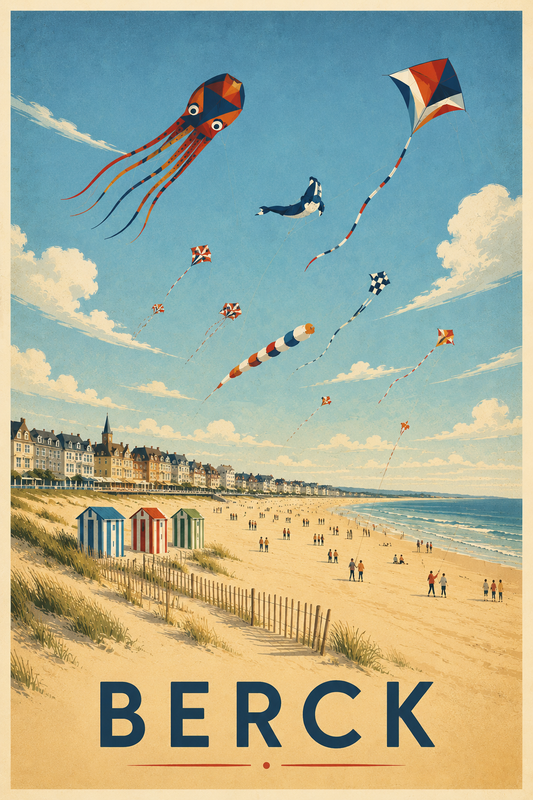 Affiche Berck Vintage – Les Cerfs-Volants