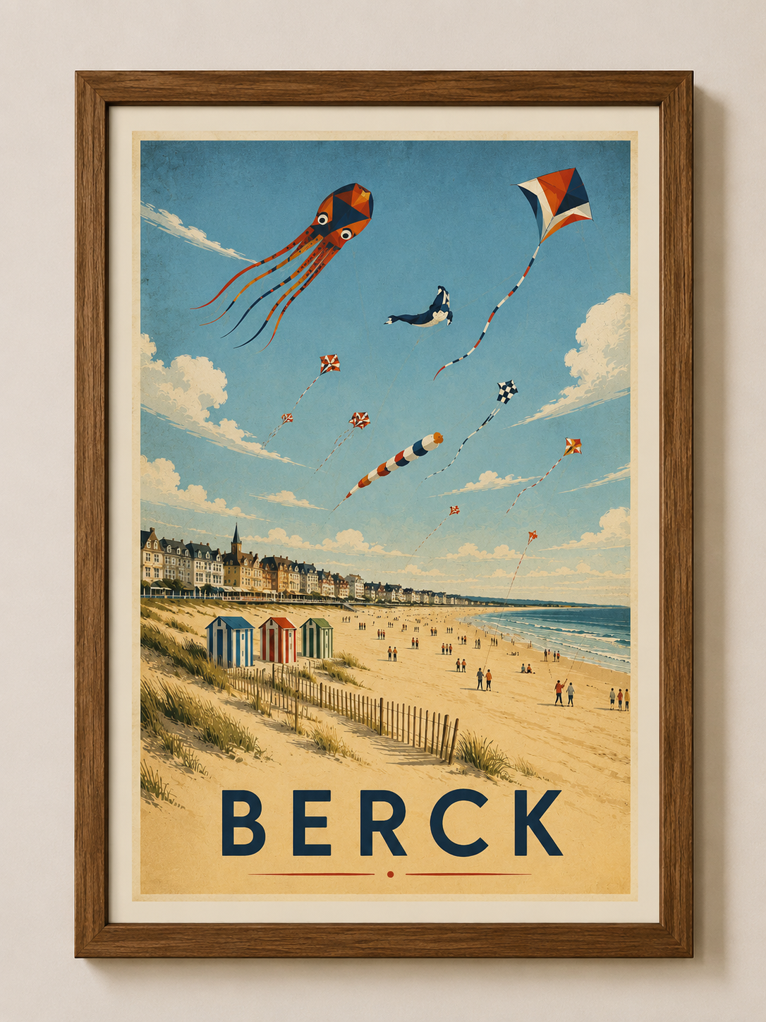 Affiche Berck Vintage – Les Cerfs-Volants