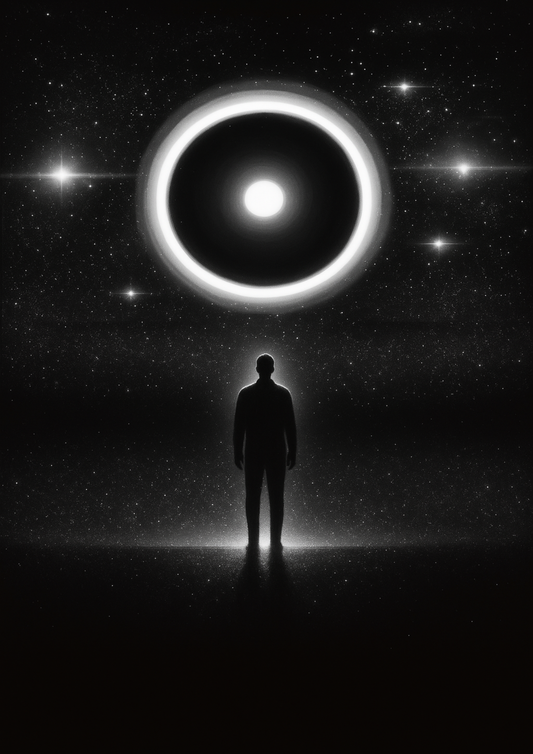 Affiche "Singularity" - Illustration Vintage Cosmos et Galaxie - Décoration Murale Astronomie