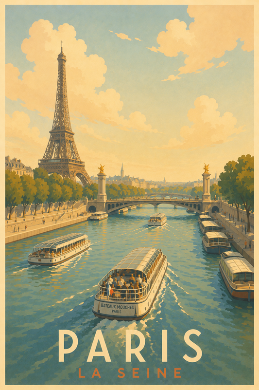 Affiche Paris Vintage – La Seine