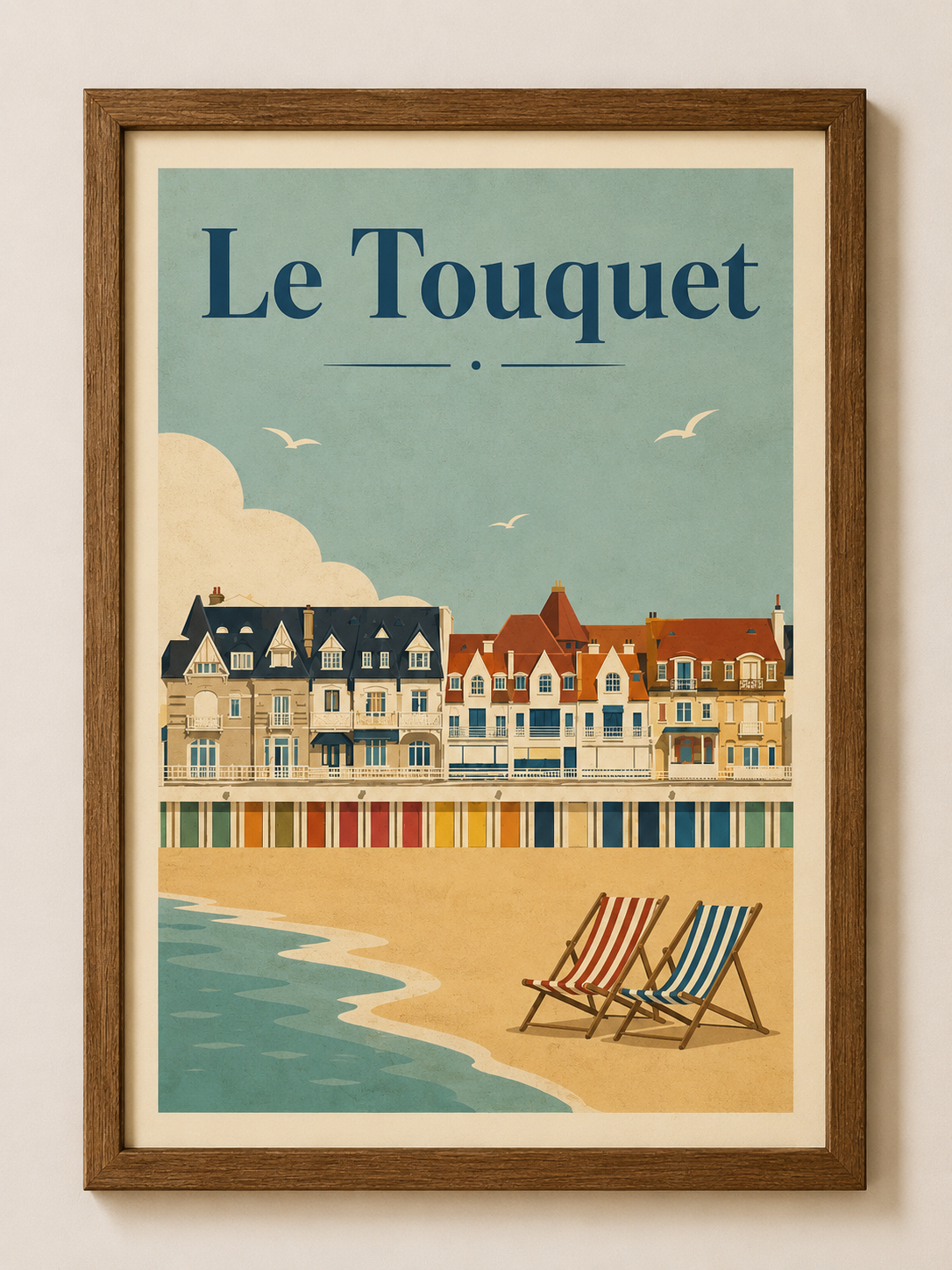 Affiche Le Touquet Vintage – La Plage
