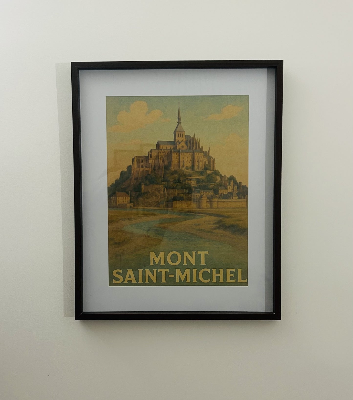 Affiche "Mont Saint-Michel" - Illustration Vintage Normandie