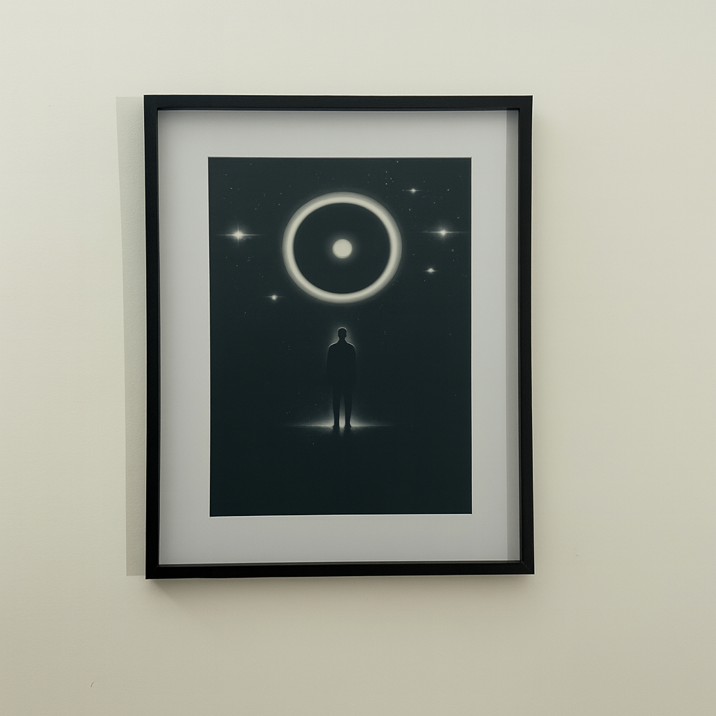 Affiche "Singularity" - Illustration Cosmos et Galaxie