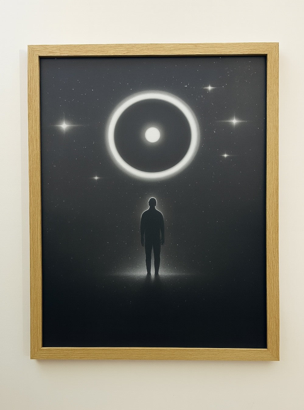 Affiche "Singularity" - Illustration Vintage Cosmos et Galaxie - Décoration Murale Astronomie