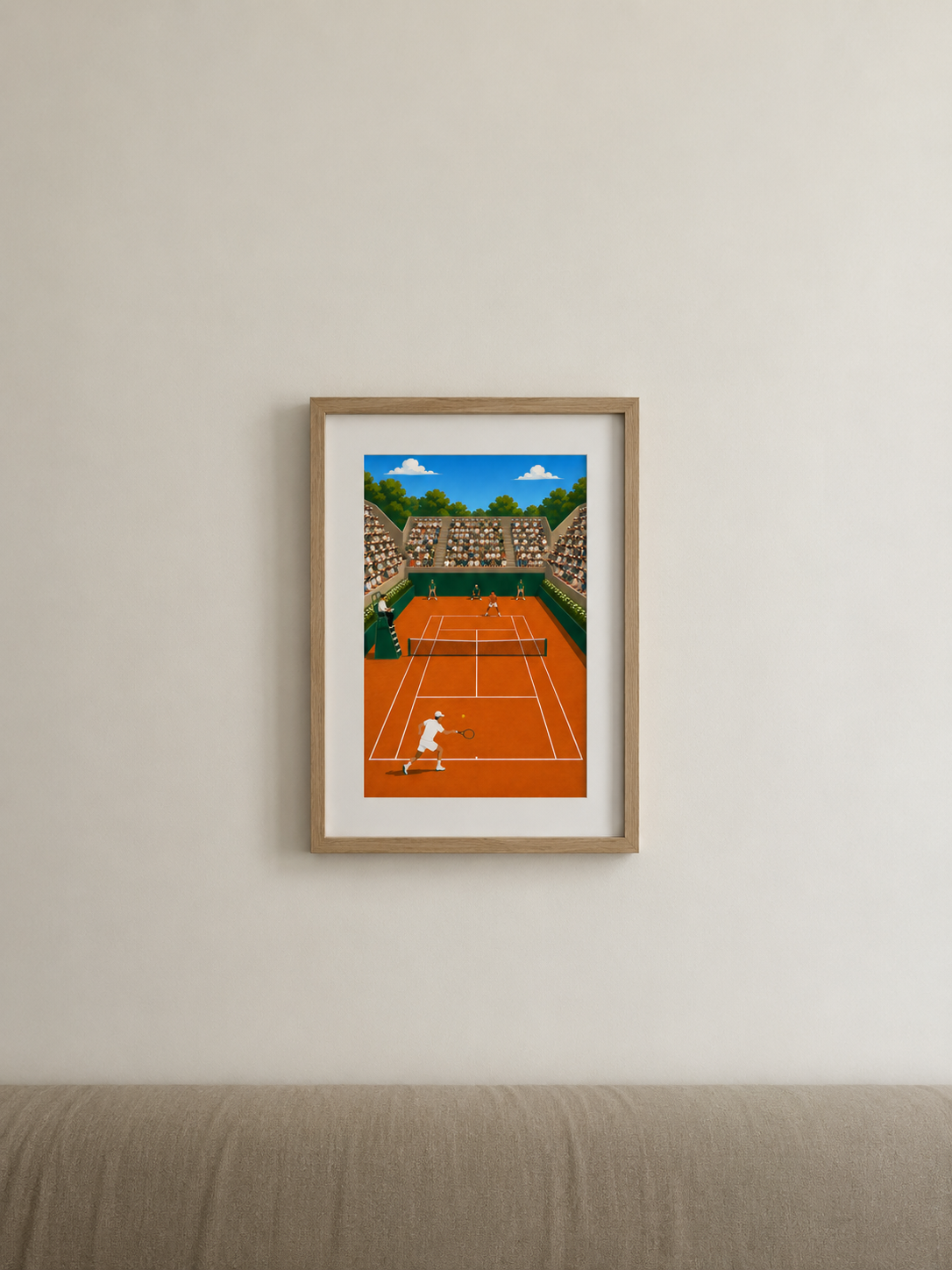 Affiche Tennis Vintage – Clay Court
