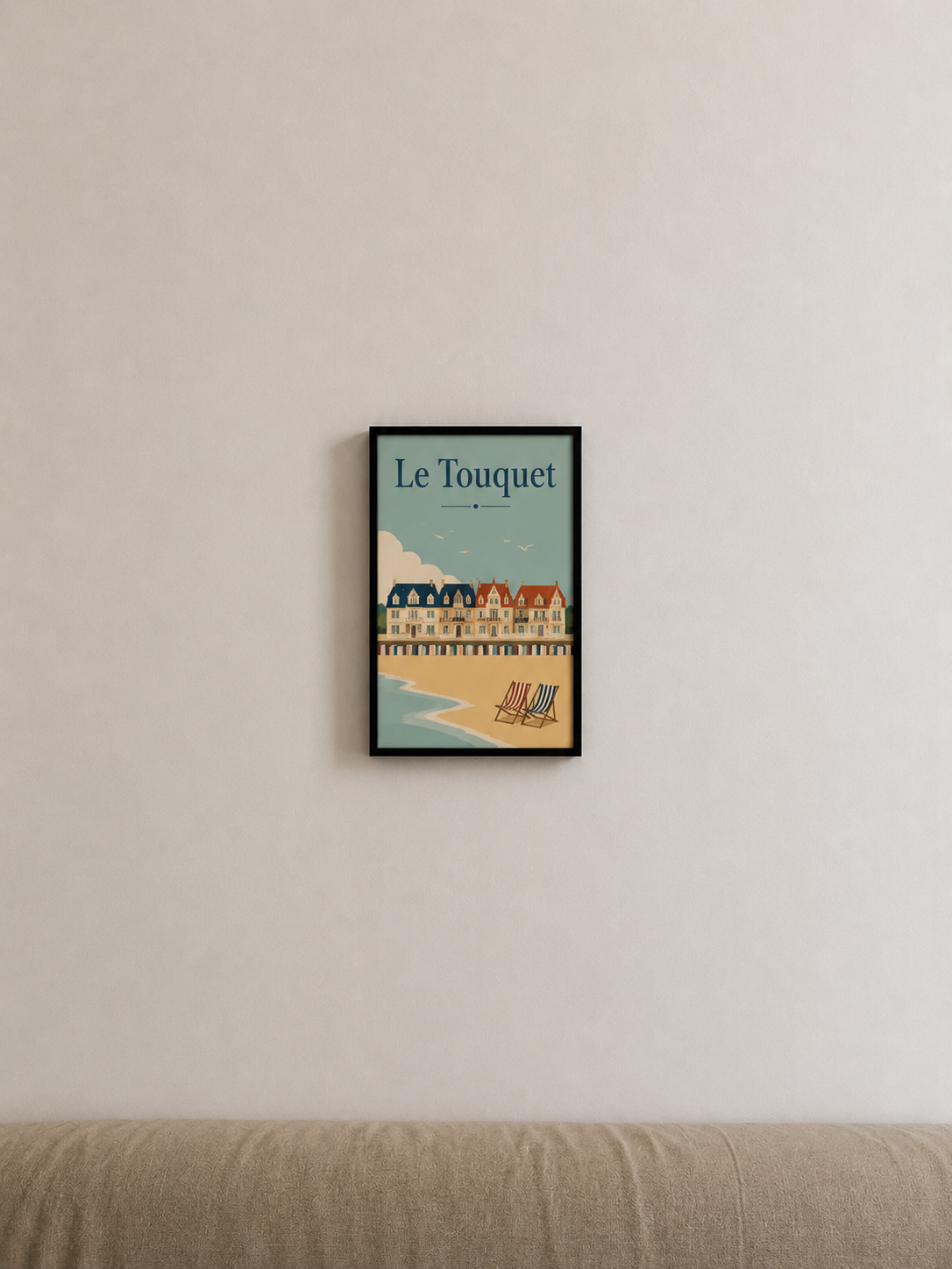 Affiche Le Touquet Vintage – La Plage